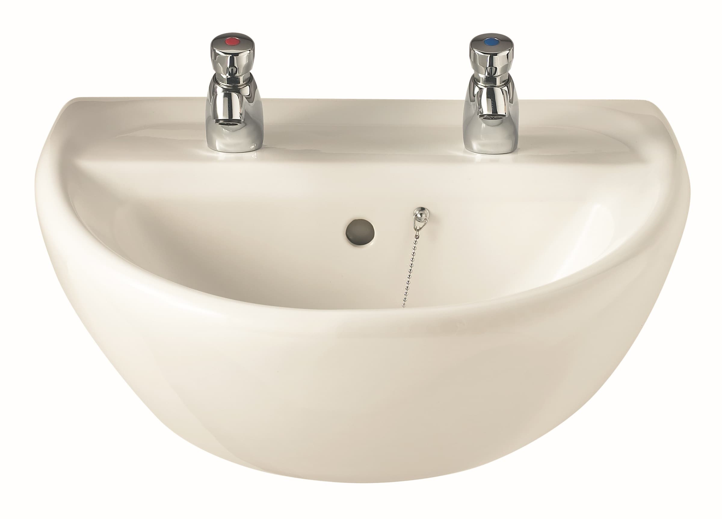 Twyford AV4322WH Avalon 2 Tap Hole Basin 600 x 500mm