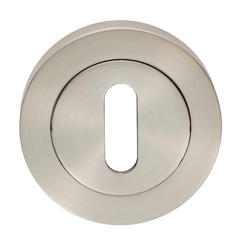 Carlisle Brass Ltd Carlisle Brass Escutcheon Lock Profile On Concealed Fix Round Rose Satin Nickel