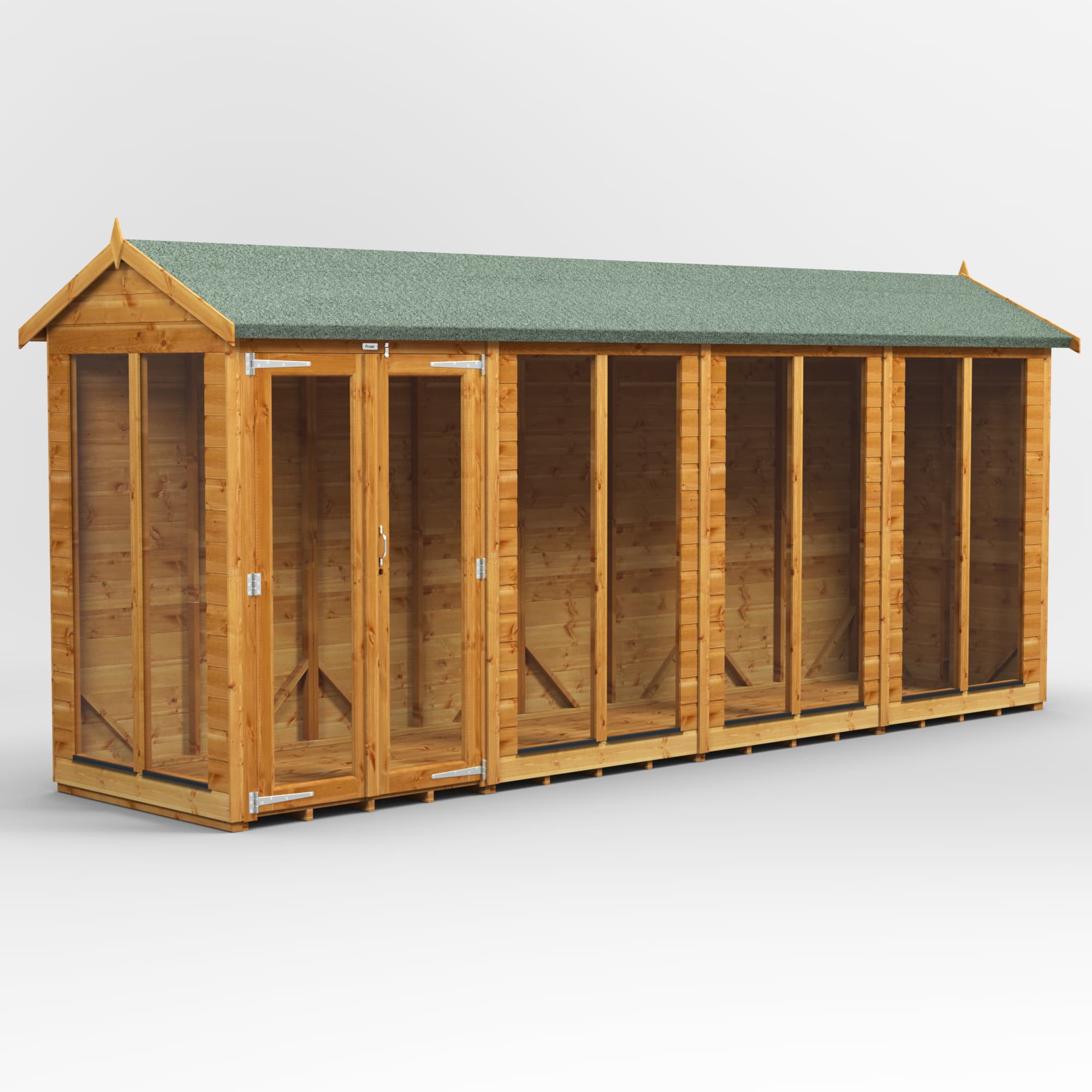 Powersheds 16 x 4 Power Apex Summerhouse