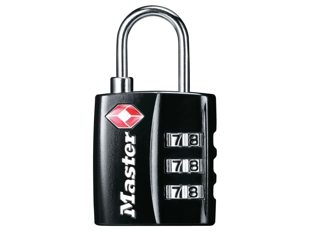 Master Lock TSA 3-Digit Combination Black Finish 30mm Padlock 4680EURDBLK