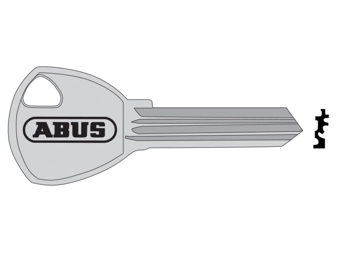 ABUS Mechanical 80TI/40+45+50+60 Key Blank 57862 10057862-01