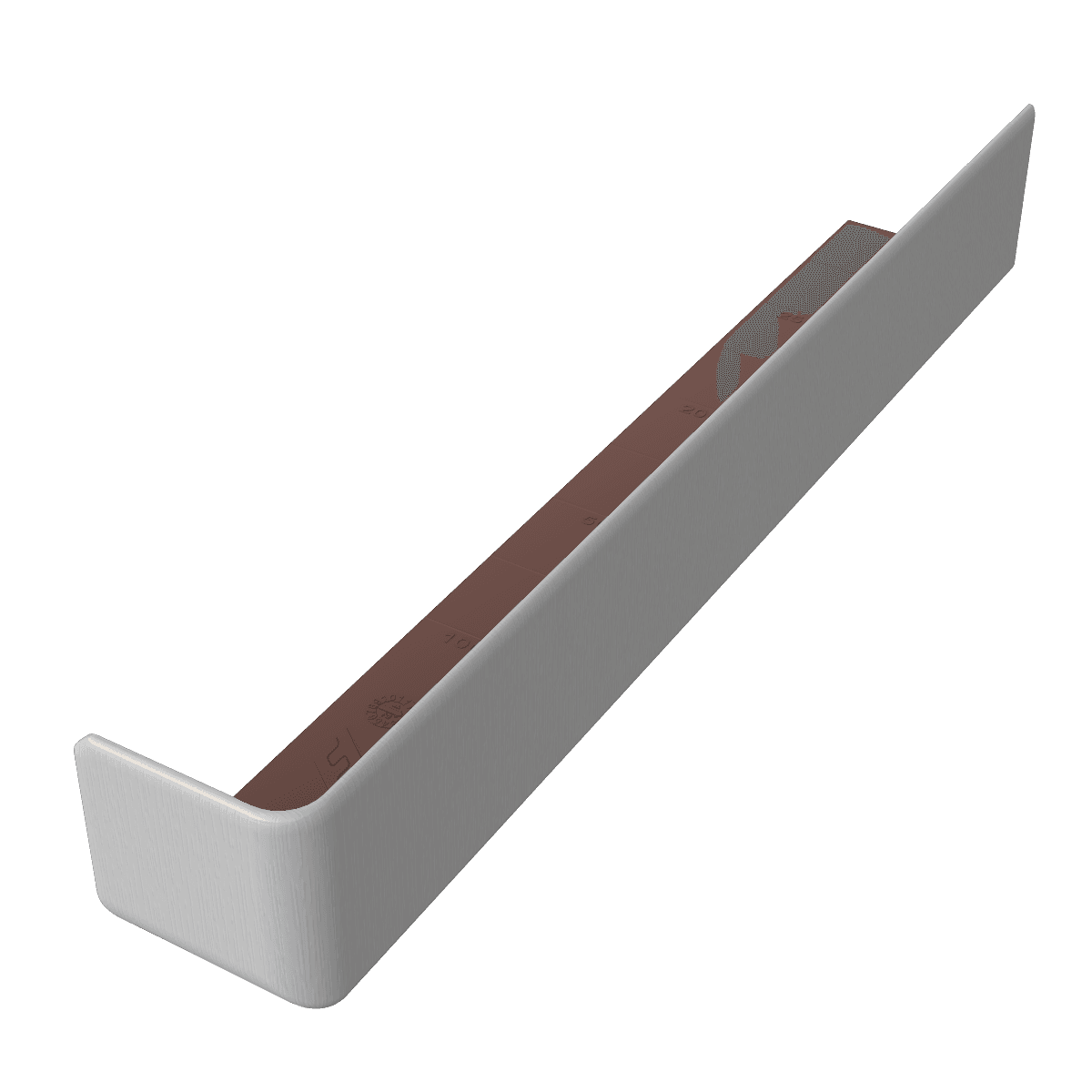 White Woodgrain Fascia Corner Trim - 300mm