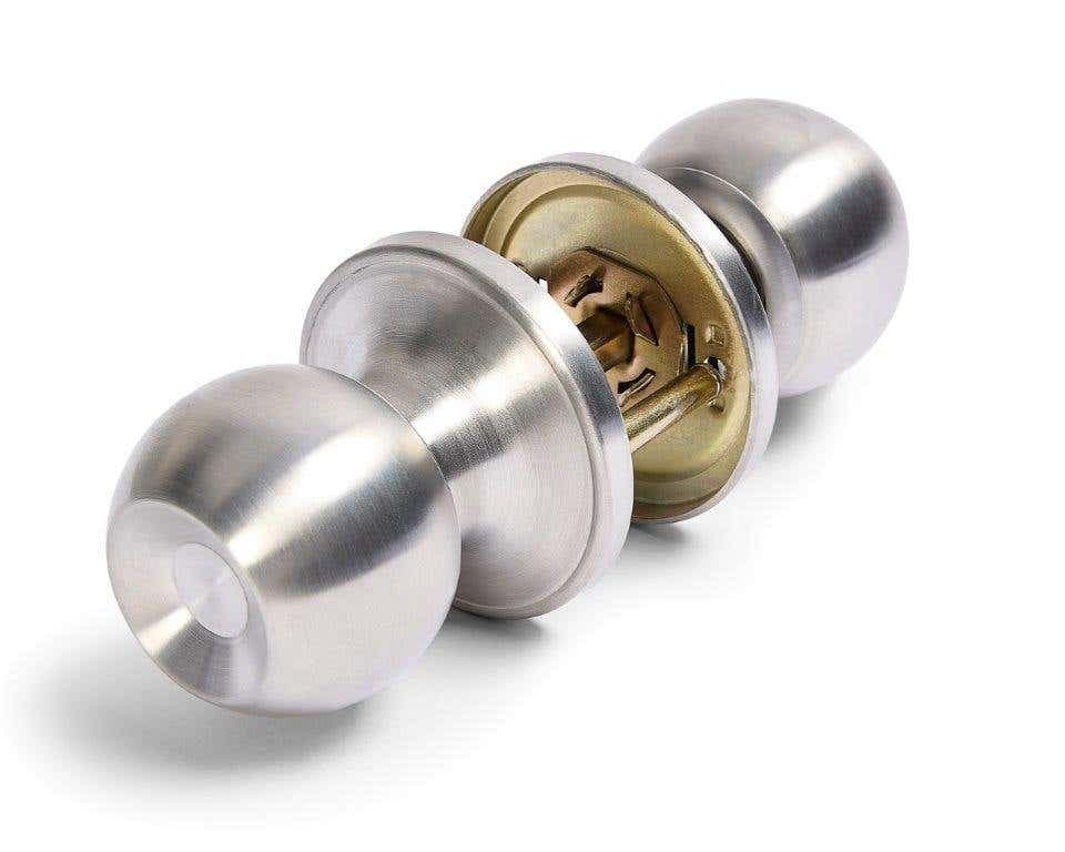 Passage Door Knob Set 60/70mm Satin Stainless Steel