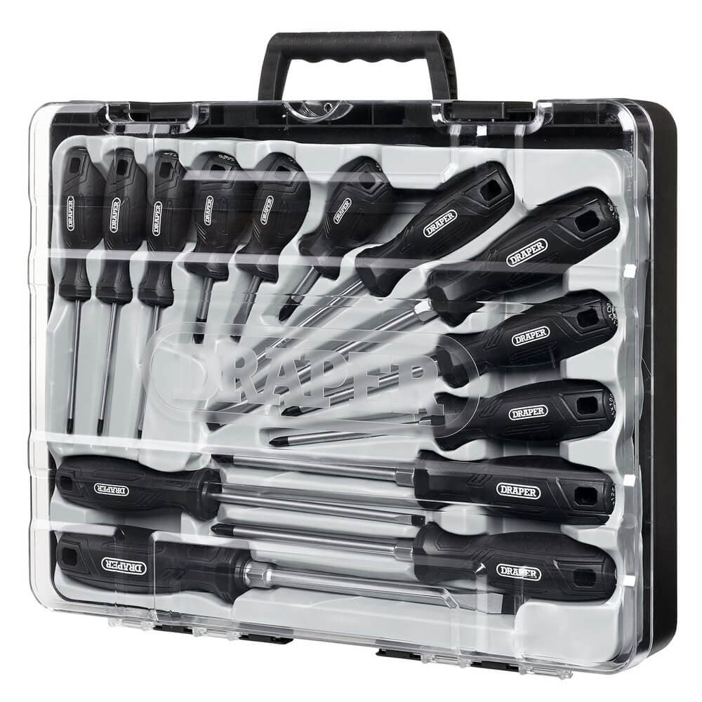 Draper Hard Grip Screwdriver Set (14 Piece) Pk 1 13587
