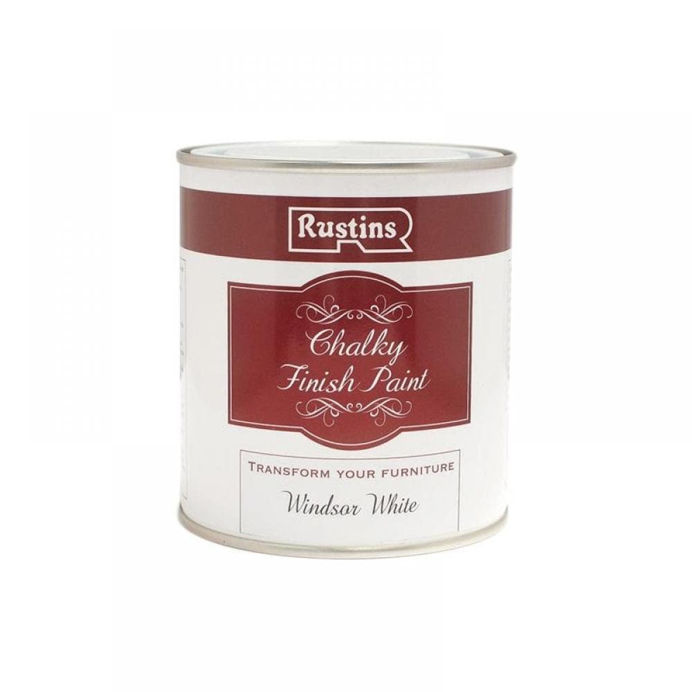 Rustins CHAPW250 Chalky Finish Paint Windsor White 250Ml