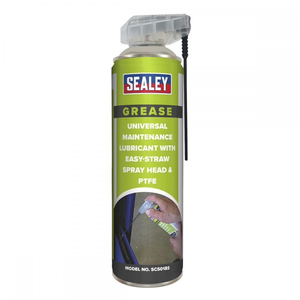 Sealey SCS018S Universal Maintenance Lubricant With Easy-Straw Spray Head & Ptfe 500Ml