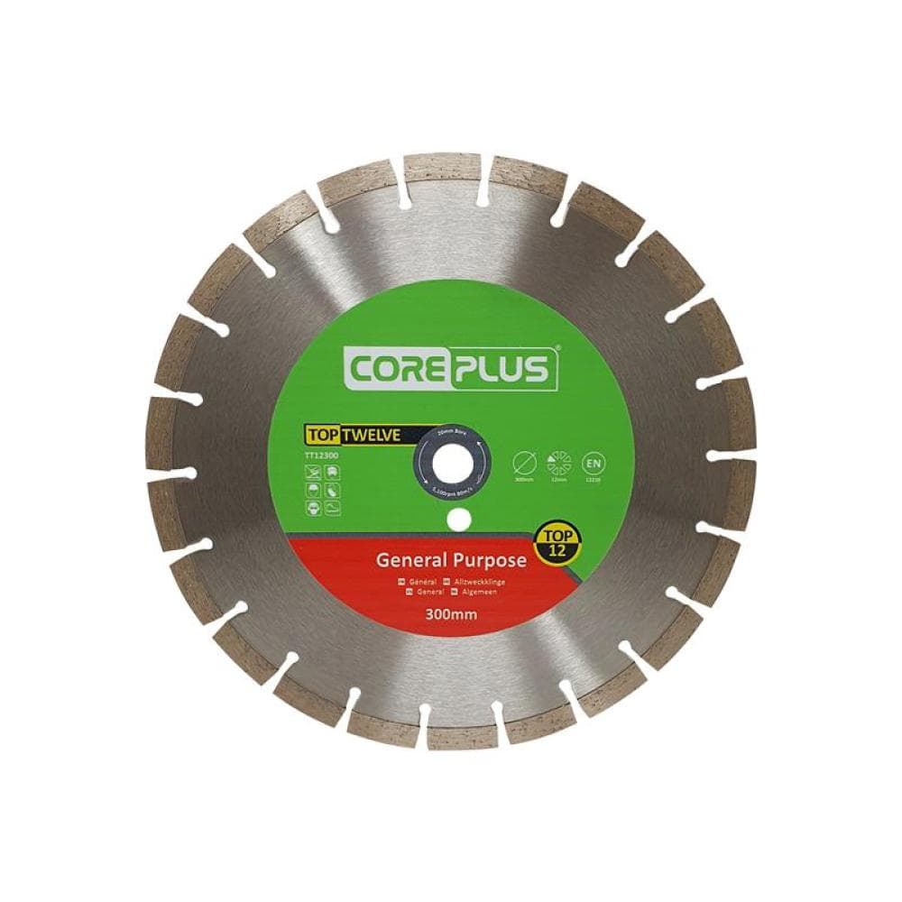 Coreplus CORDBTT12300 Top Twelve General Purpose Diamond Blade 300Mm