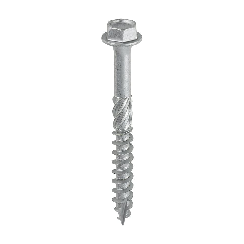 Timco Hex Head Timber Screw - Silver TIMbag 10 875INI