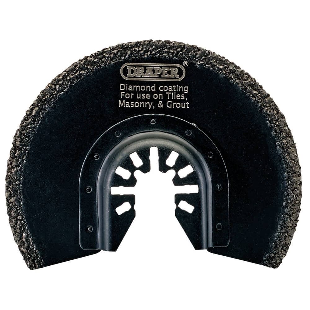 Draper 70469 Oscillating Multi-Tool Diamond Coated Cutting Blade 88Mm each
