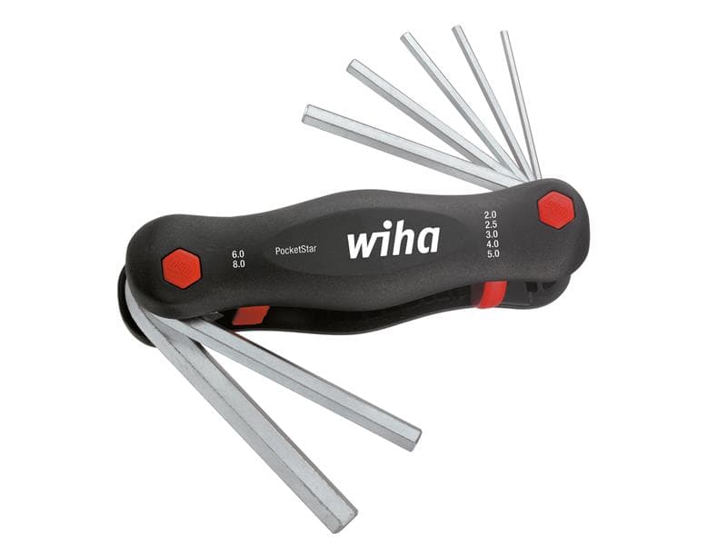 Wiha 23041 Pocketstar Hex Key Set 7 Piece (2-8Mm)