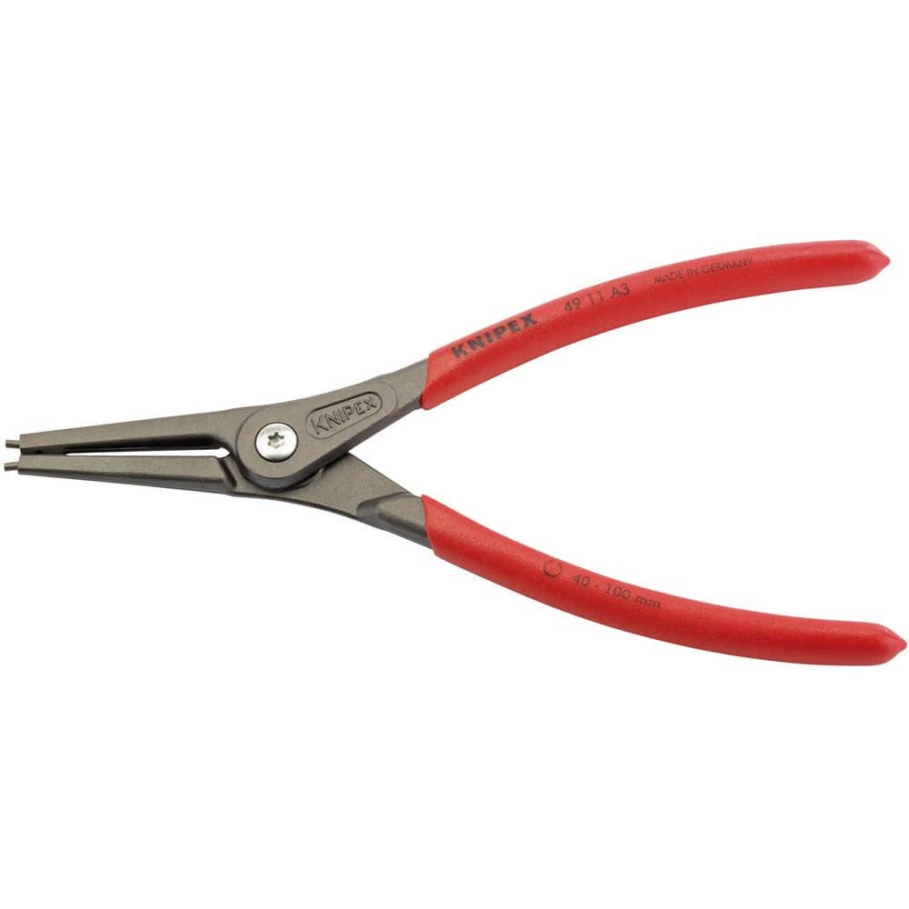 Knipex 75091 49 11 A3 225Mm External Straight Tip Circlip Pliers 40 - 100Mm Capacity each