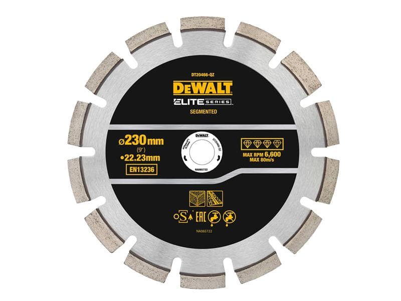 Dewalt DT20466-QZ Elite Series™ Asphalt Diamond Segmented Wheel 230 X 22.23Mm