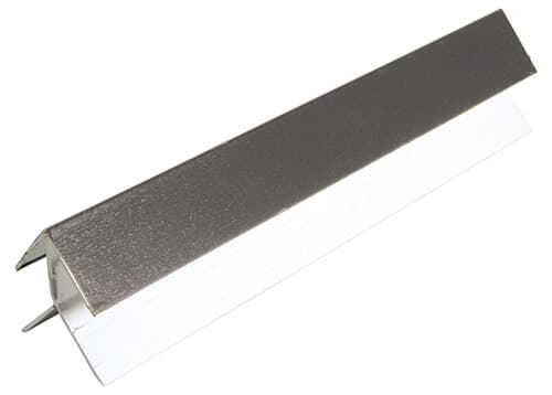 FloPlast Shiplap Cladding External Corner - 5mtr Anthracite Grey Woodgrain