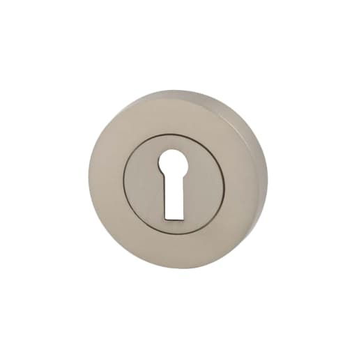 Hafele Olton Escutcheon Standard Lock Satin Nickel