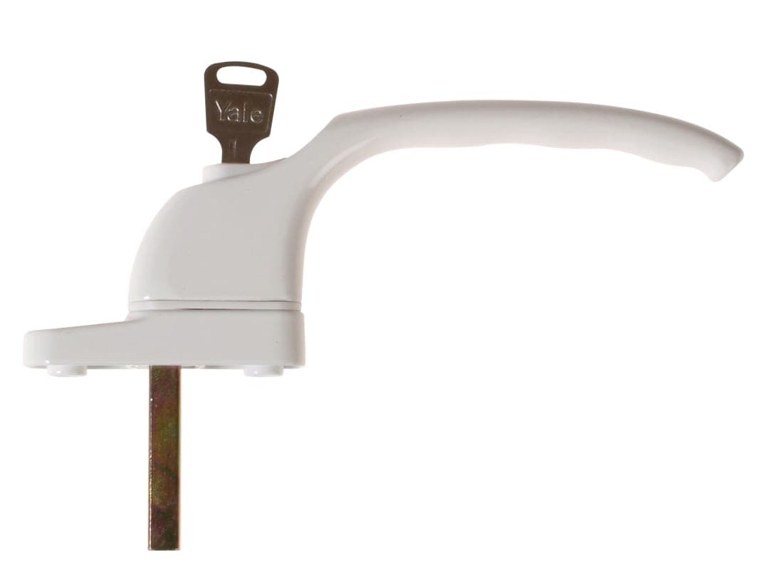 Yale Locks PVCu Window Handle White Finish P-YWHLCK40N-WH