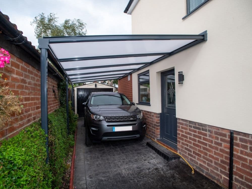 Simplicity 16 Aluminium Pergola / Veranda - 10000mm x 3000mm Rectangular - Grey