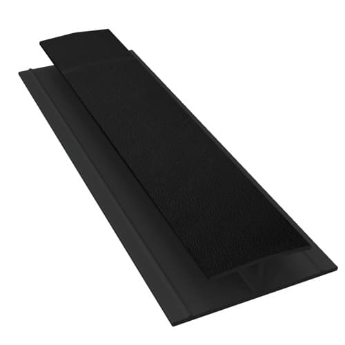 Black Ash Woodgrain Hollow Soffit H Trim - 5mtr