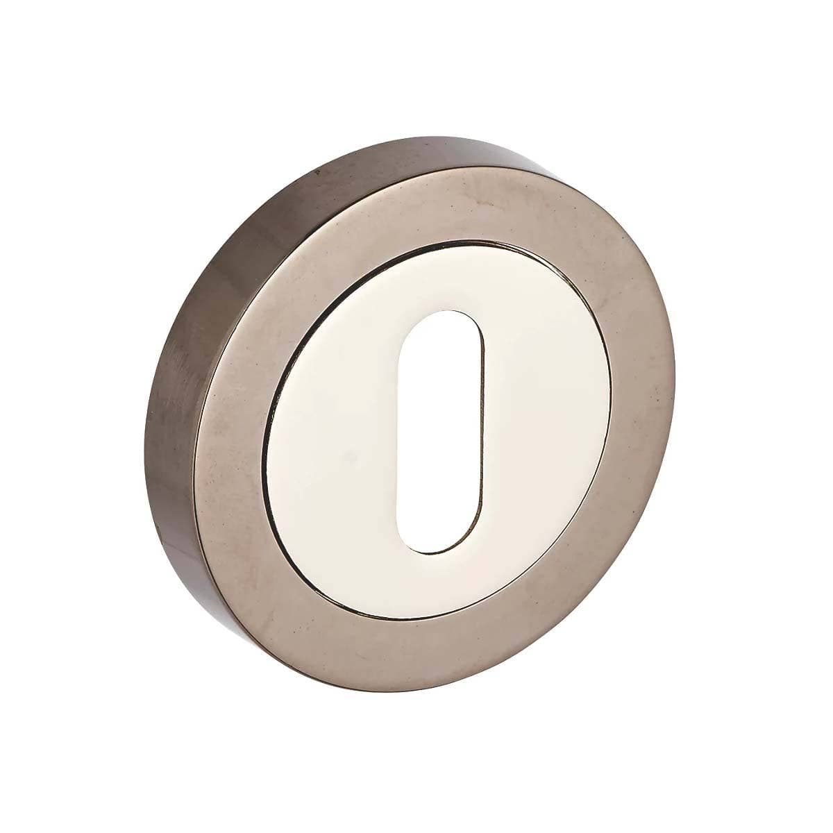 Escutcheon Keyhole - Dual Tone Black Nickel - 50mm - Designer Levers