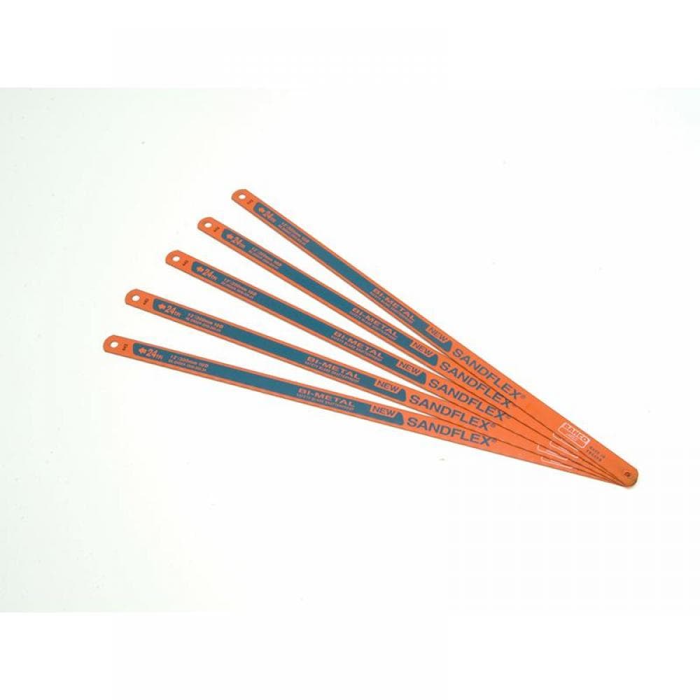 Bahco 3906-300-24-5P 3906 Sandflex® Hacksaw Blades 300Mm (12In) X 24 Tpi (Pack 5)