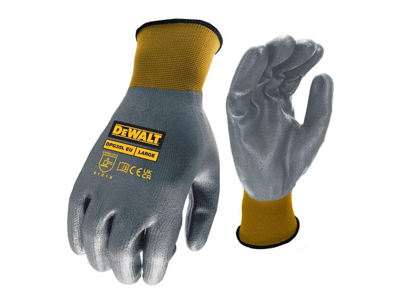 Dewalt Water Resistant Grip Gloves - L (Size 9) DPG35L EU