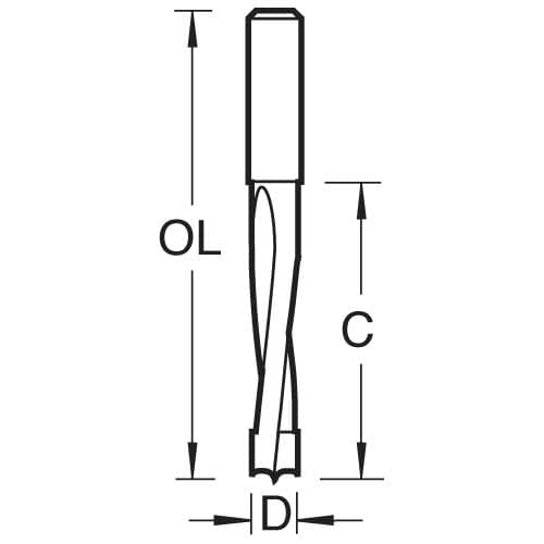 Trend Dowel Drill 8Mm X 35Mm Cut Pk 1 C176X8MMTC