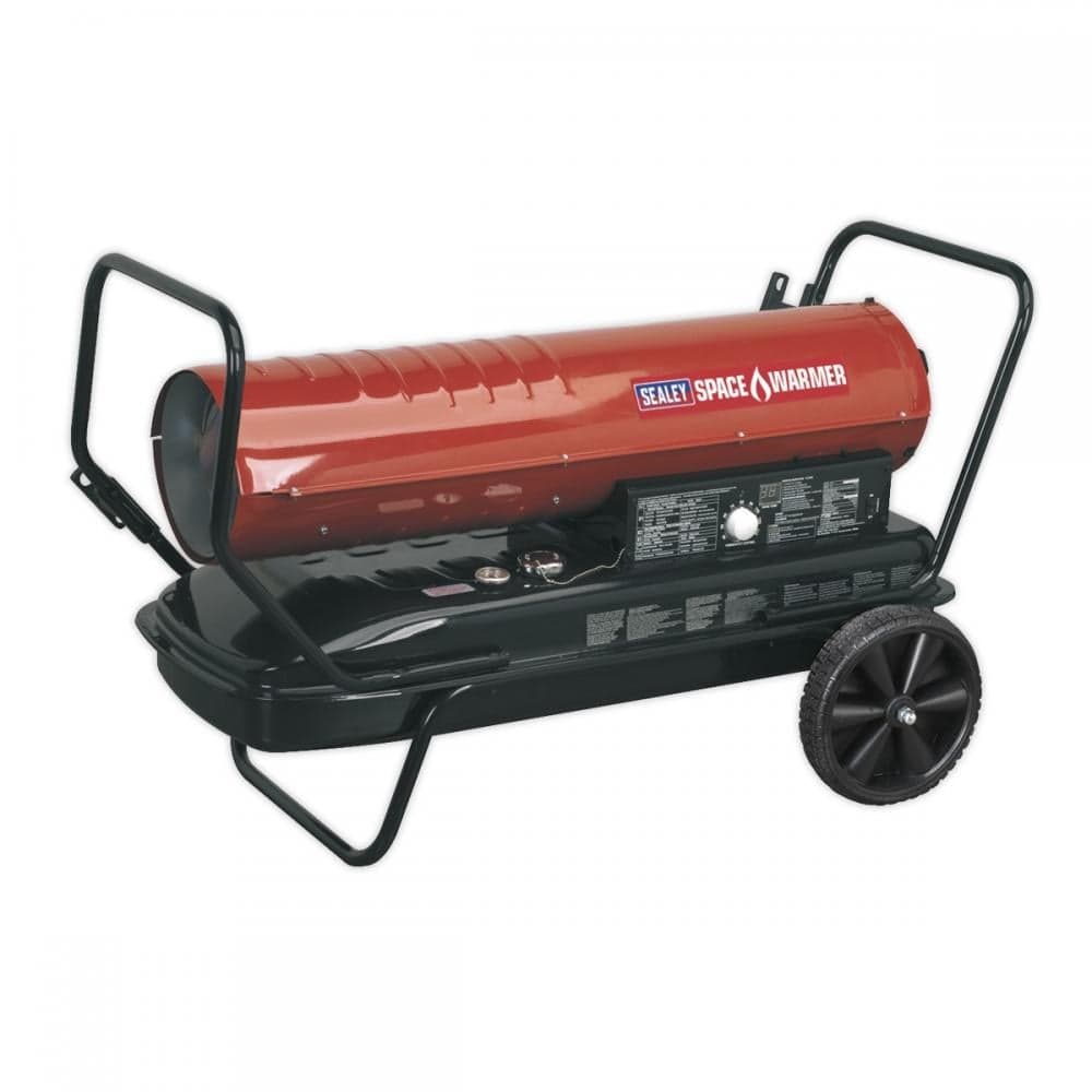 Sealey AB1758 Space Warmer® Kerosene/Diesel Heater 175 000Btu/Hr With Wheels