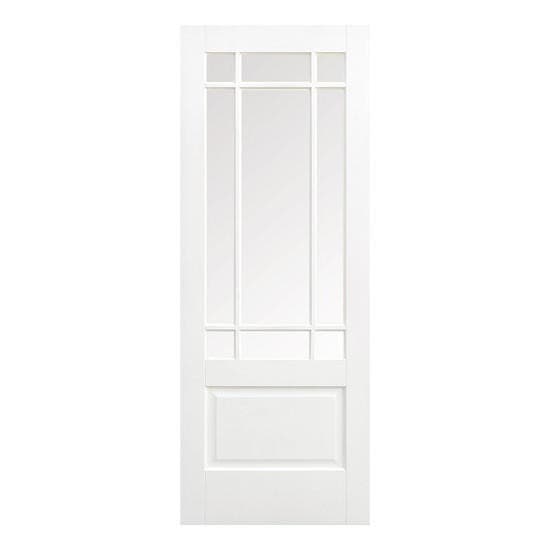 Downham White Primed Glazed Internal Door