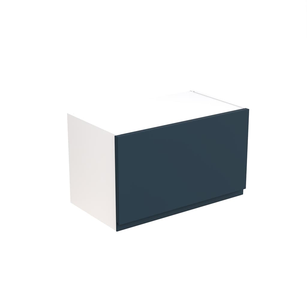 Kitchen Kit Flatpack 600 Bridging Wall Kitchen Cabinet J-Pull Shaker Ultra Matt Indigo Blue