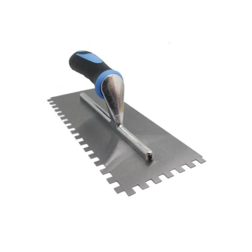 Genesis 908 8 x 8mm Soft Grip Square Notch Trowel 280 x 130mm