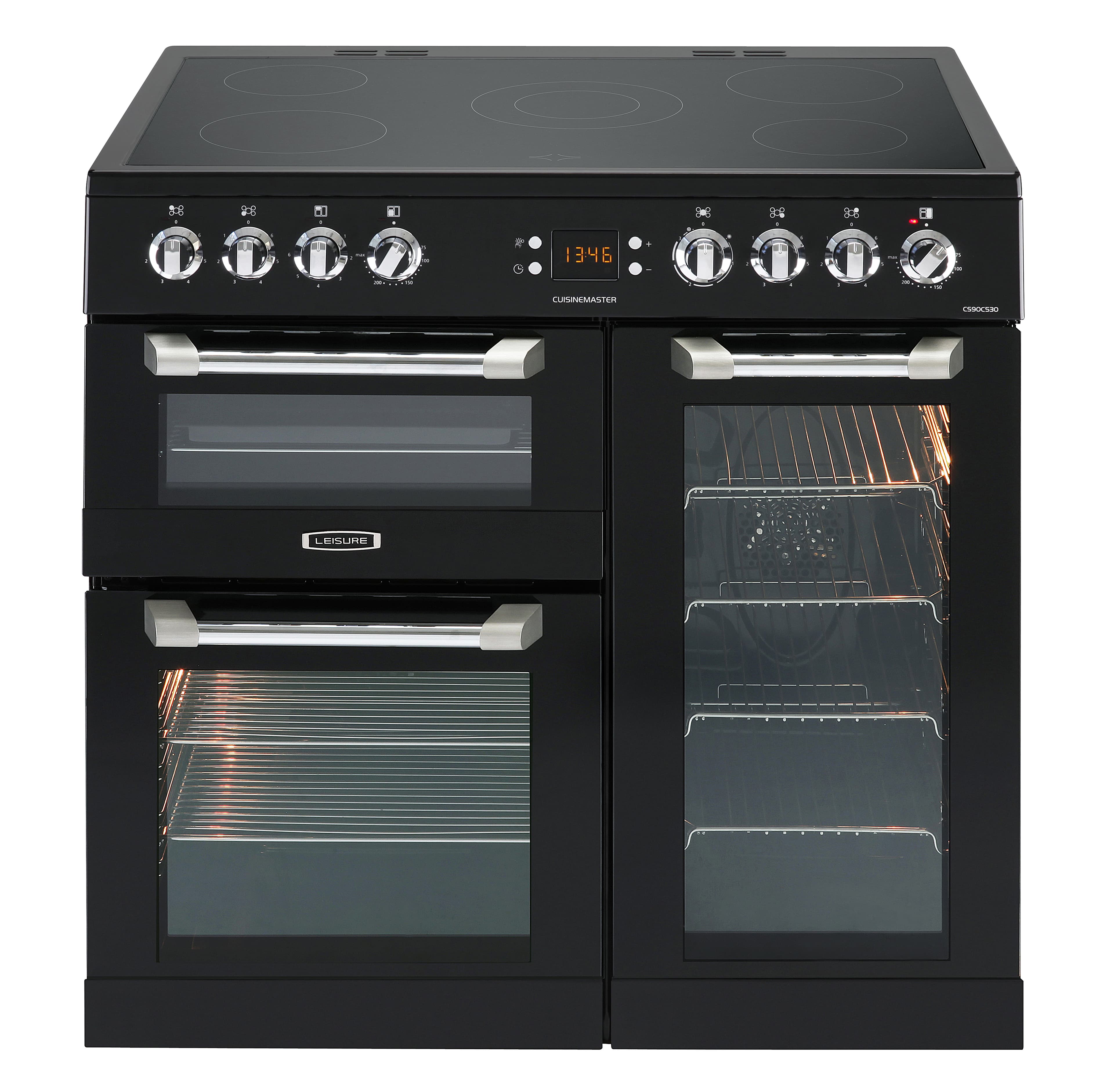 Leisure Cuisinemaster Electric Range Cooker Black 90cm - CS90C530K