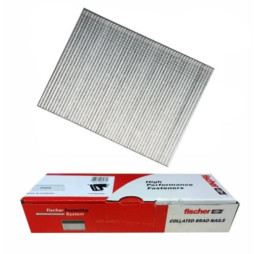 Fischer 16G Galvanised 32mm Angled Brad Nails BX 2000 (No Gas)