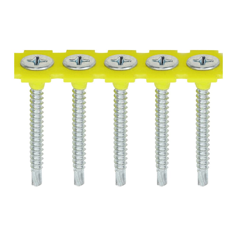 TIMCO Collated Drywall Screws – PH – Bugle – Self-Tapping Thread – Self-Drilling – Zinc