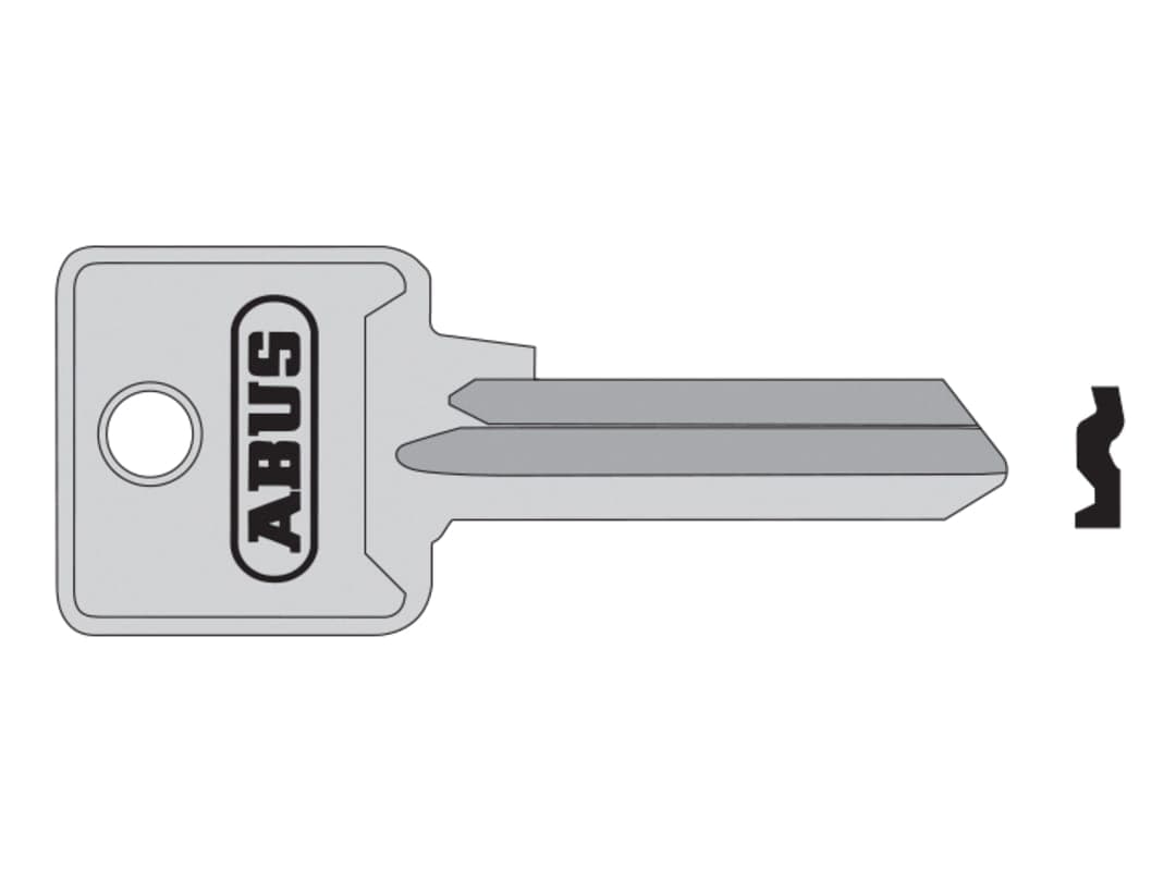 ABUS Mechanical 85/40 40mm L Key Blank 10002696-01