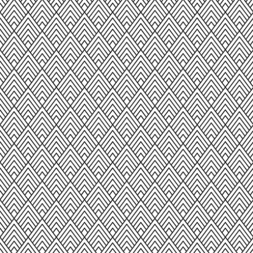Acrylic Wall Panel - 1200mm x 2400mm x 4mm Black Geo