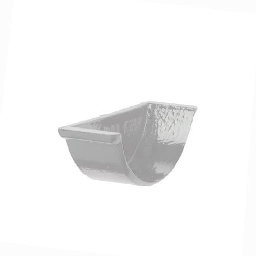 Cast Iron Beaded Half Round Gutter Internal Stopend - 150mm Primed