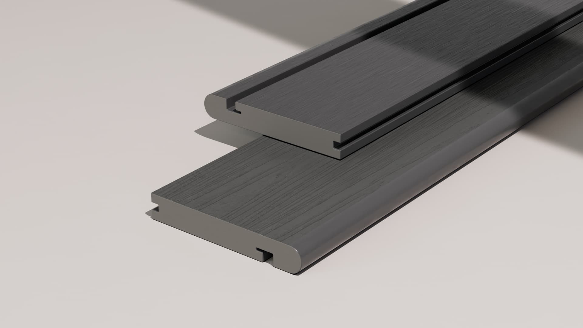 4m Bullnose Boards – Stone Grey – HR Dual Dek