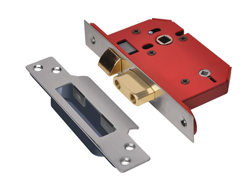 Union Y22WCS-SS-2.5 Strongbolt 22Wcs Mortice Bathroom Lock Stainless Steel 68Mm 2.5In Visi