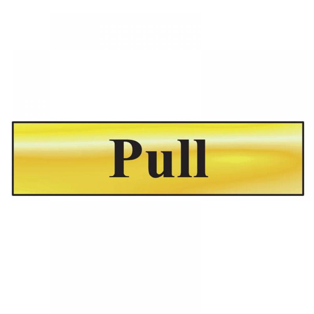 Scan 6033 Pull - Polished Brass Effect 200 X 50Mm