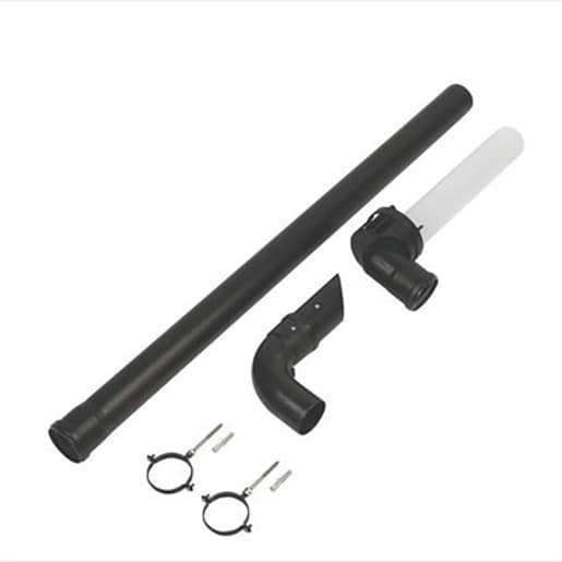 Baxi Multifit PDK Black Flue 60/100 1m Length with Clips 720622901