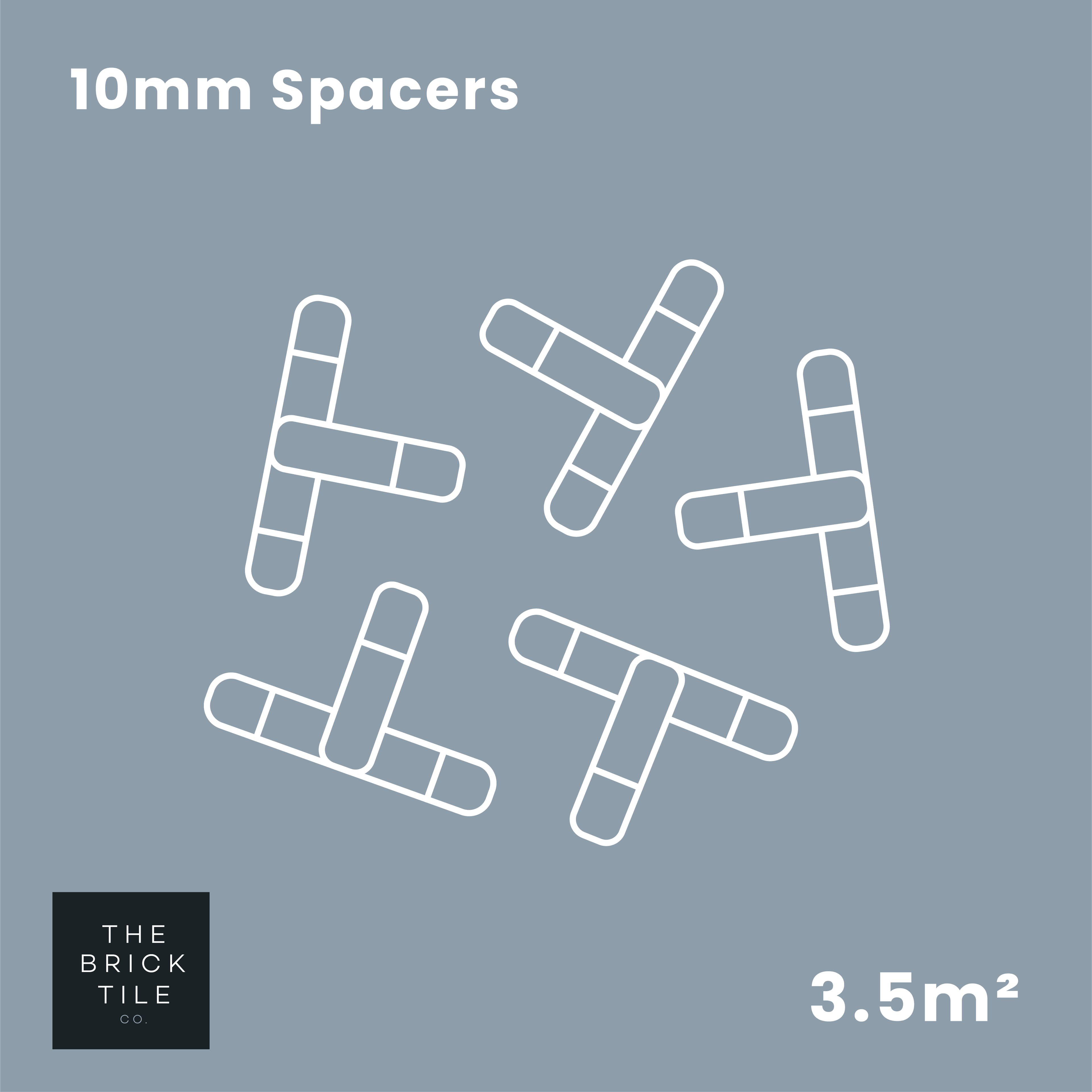 The Brick Tile Company Brick Slip Tile 10mm Spacers Bag of 200