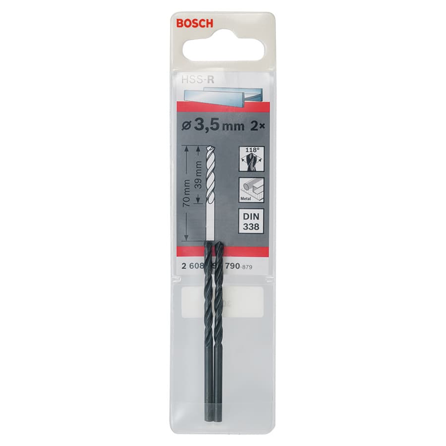 Bosch HSS-pointteq Drill 3.5mm 2PC Set 2608577160