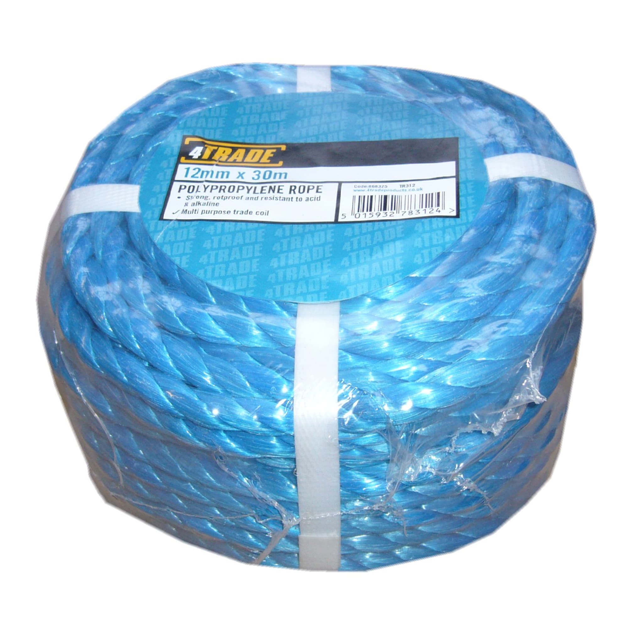 4Trade Polyprop Blue Rope coil 30m x 12mm