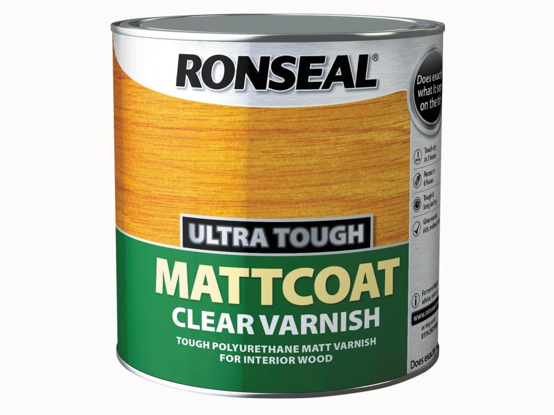 Ronseal Ultra Tough Mattcoat Internal Clear Varnish 2.5 litre 34763