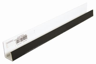 FloPlast Shiplap Cladding Universal Channel - 5mtr Black Ash Woodgrain