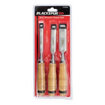 Wood Chisel Set - 3 Piece - Carbon Steel / Wood