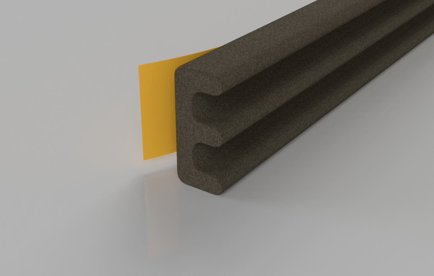 Stormguard EPDM 'E' Strip Window & Door Draught Seal - 100m Roll - Brown