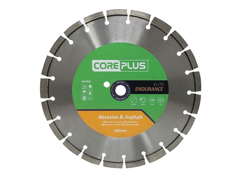 Coreplus CORDBAB300E Ab300E Elite Abrasive & Asphalt Diamond Blade 300Mm