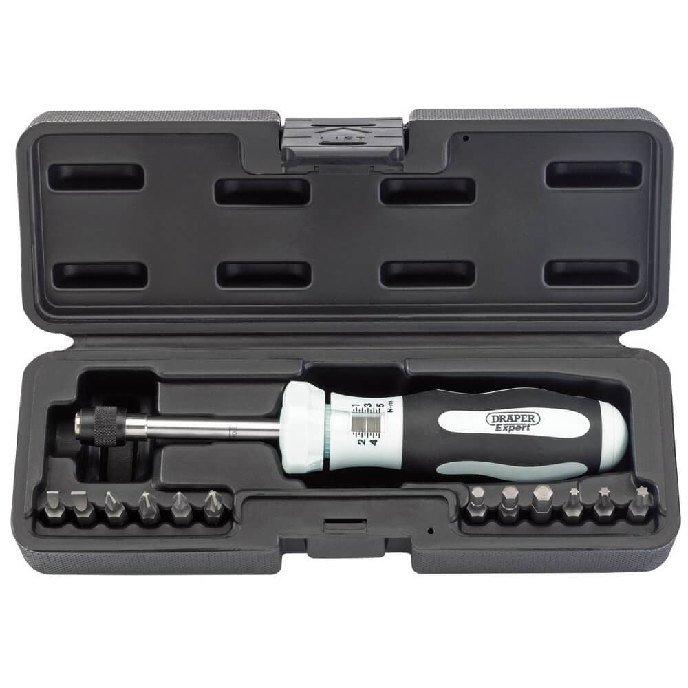 Draper Expert 75170 Torque Screwdriver Kit 1 - 5Nm per kit