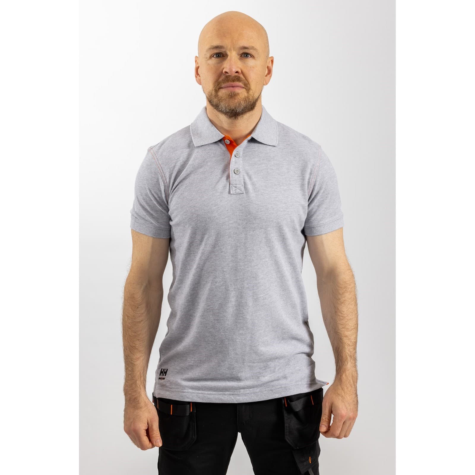 Helly Hansen Workwear Oxford Polo Size Lge Grey 35084-66019-05