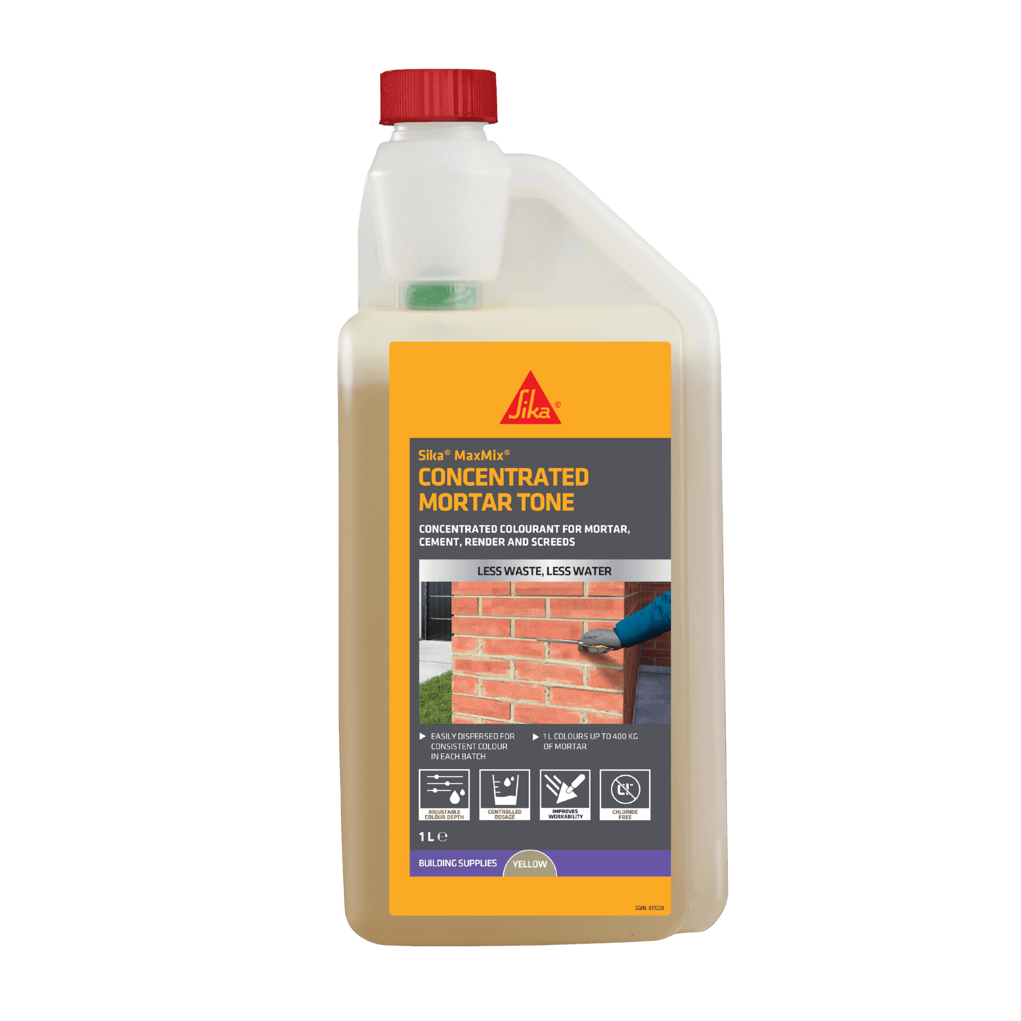 MaxMix Sika MaxMix Concentrated Mortar Tone yellow 1 L